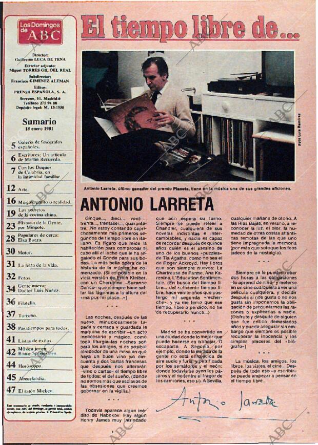 ABC MADRID 18-01-1981 página 115