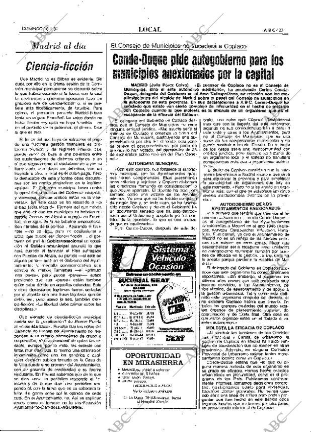 ABC MADRID 18-01-1981 página 39