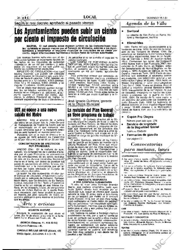 ABC MADRID 18-01-1981 página 42