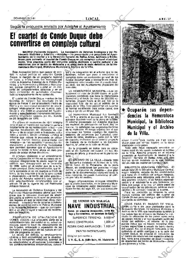 ABC MADRID 18-01-1981 página 43