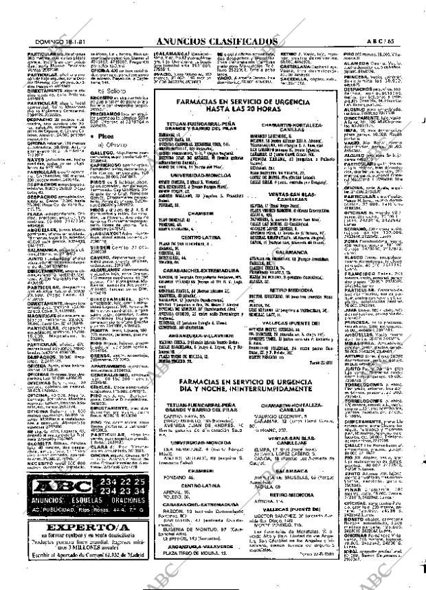 ABC MADRID 18-01-1981 página 81
