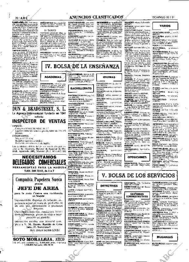 ABC MADRID 18-01-1981 página 86