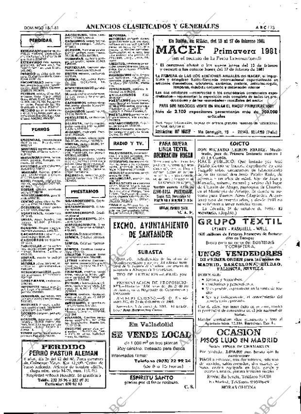 ABC MADRID 18-01-1981 página 89