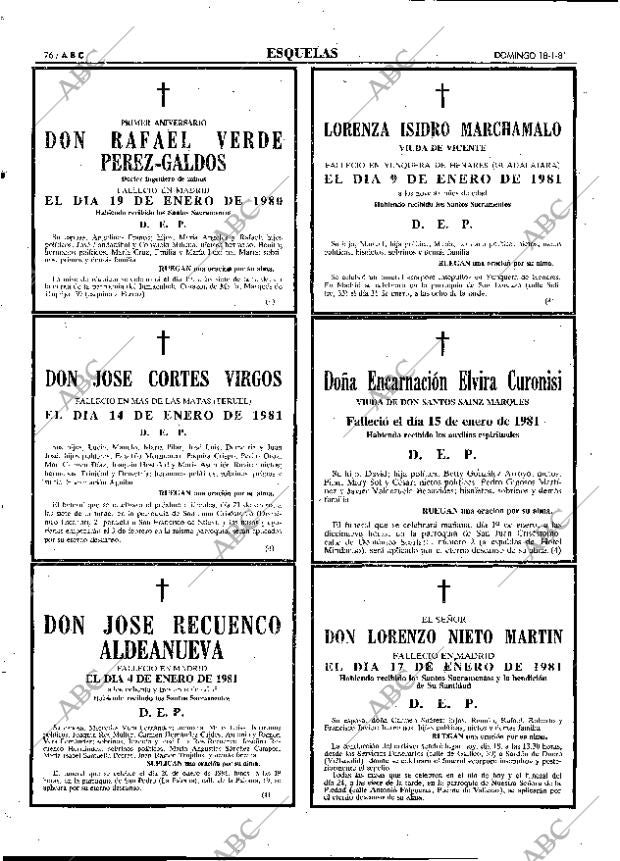 ABC MADRID 18-01-1981 página 92