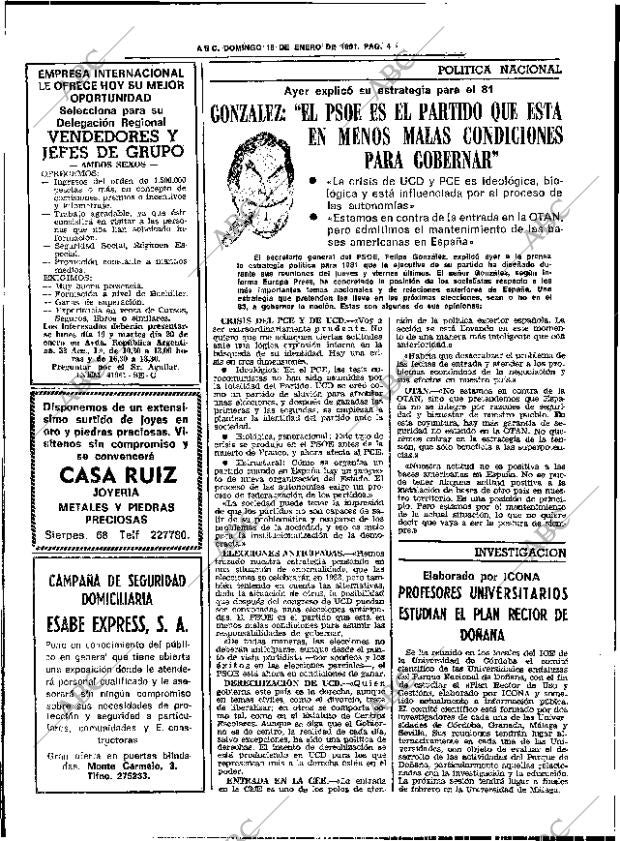 ABC SEVILLA 18-01-1981 página 16