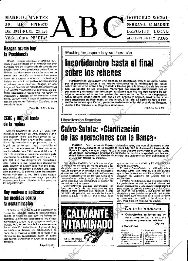 ABC MADRID 20-01-1981 página 13