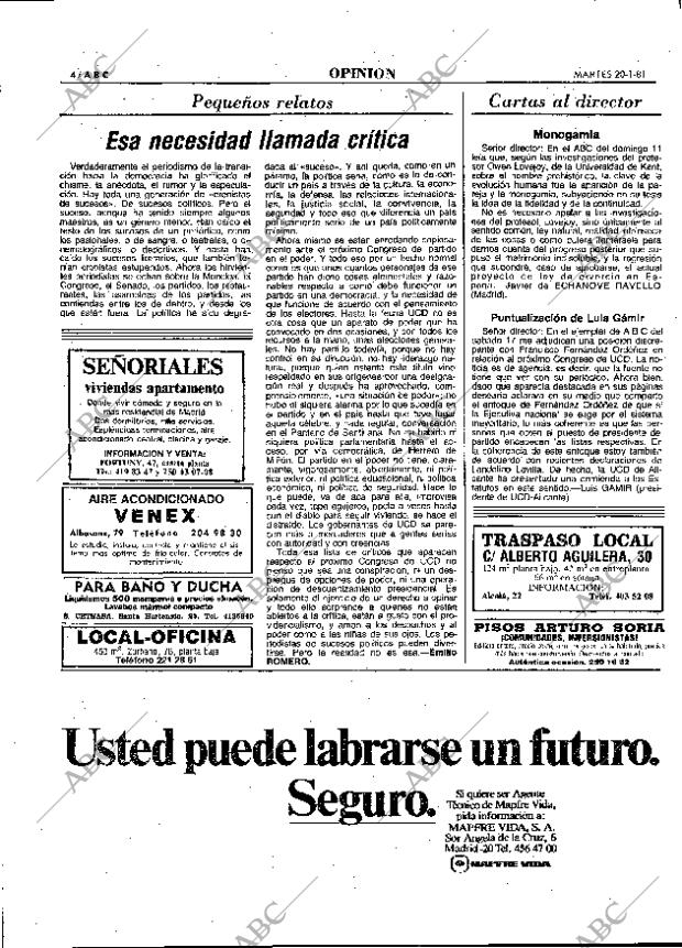 ABC MADRID 20-01-1981 página 16