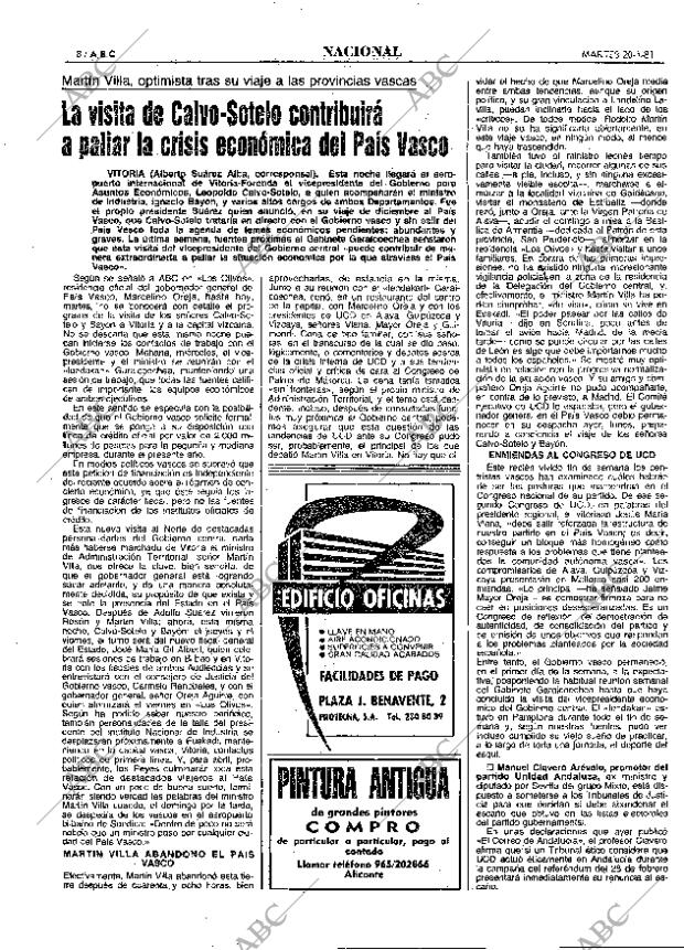ABC MADRID 20-01-1981 página 20