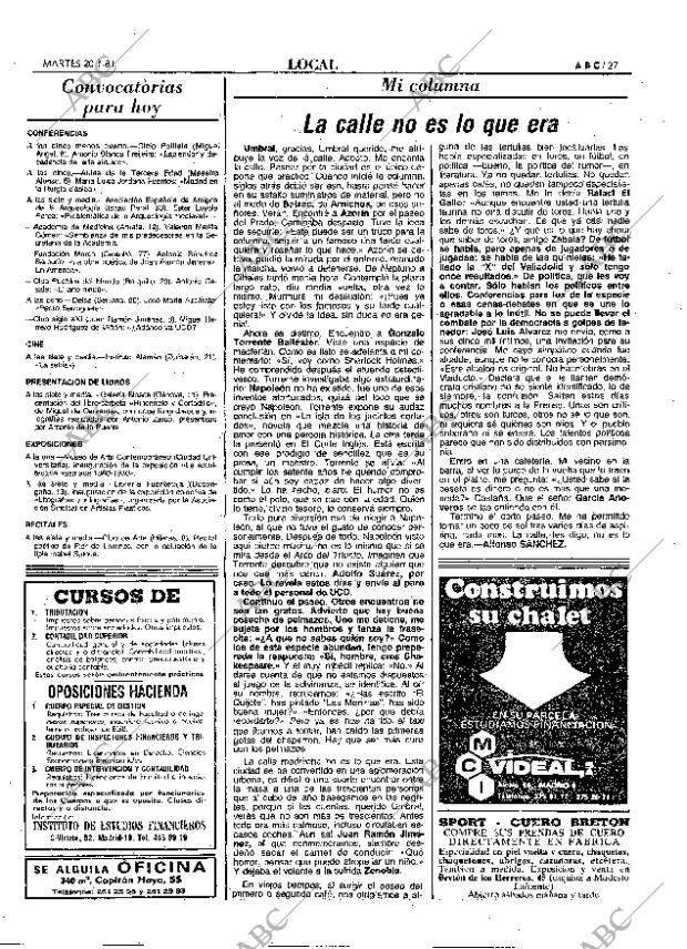 ABC MADRID 20-01-1981 página 39