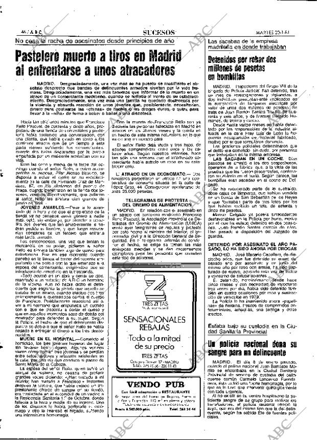 ABC MADRID 20-01-1981 página 58