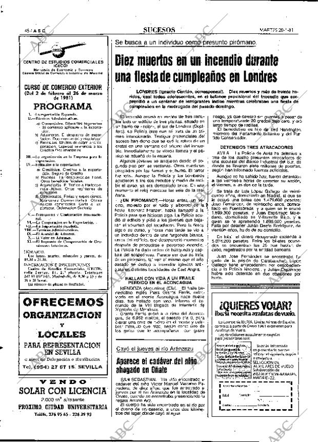 ABC MADRID 20-01-1981 página 60