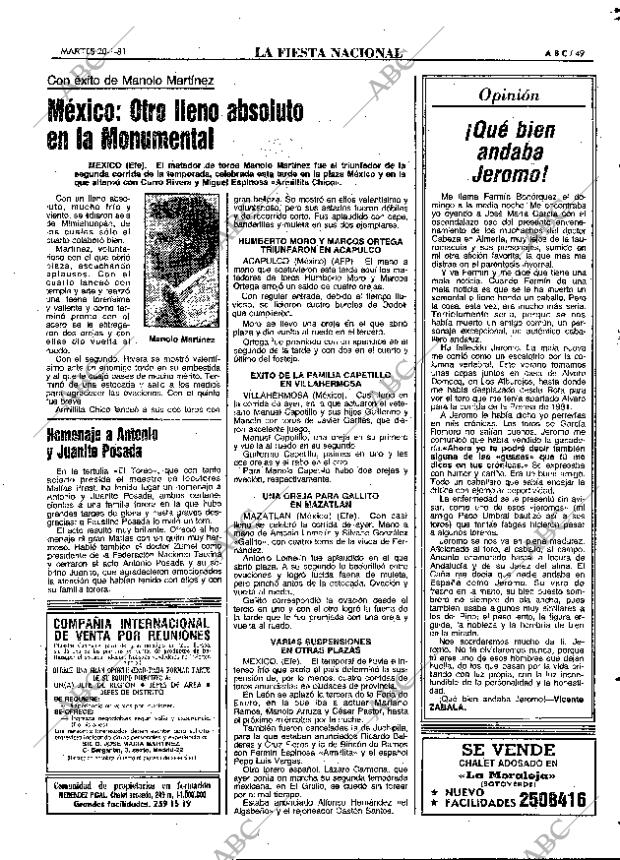 ABC MADRID 20-01-1981 página 61