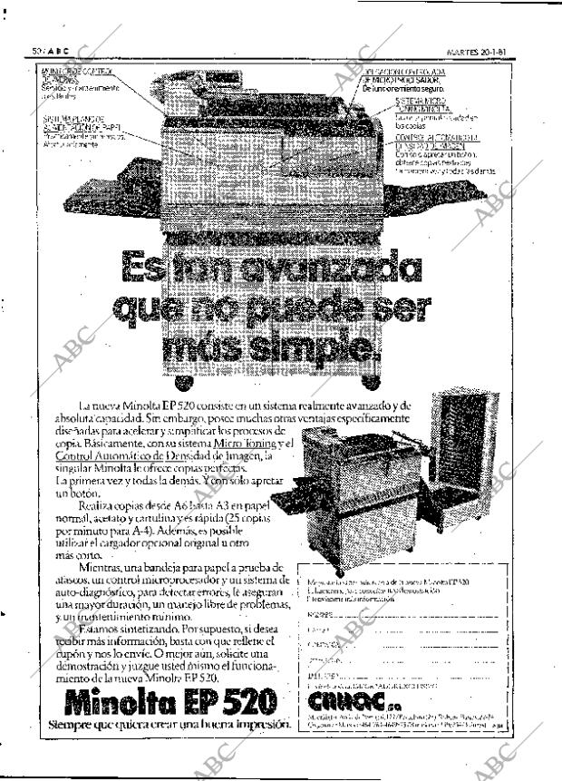 ABC MADRID 20-01-1981 página 62