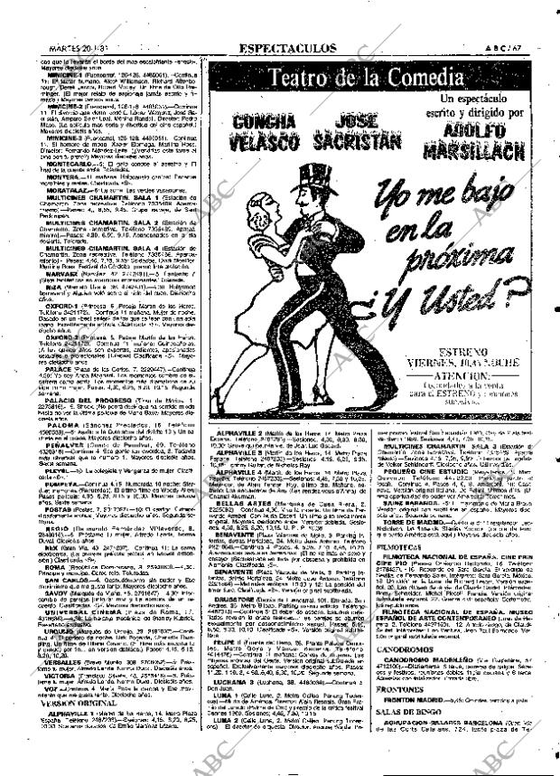 ABC MADRID 20-01-1981 página 79