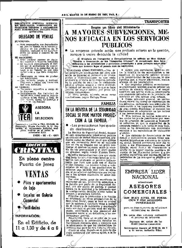 ABC SEVILLA 20-01-1981 página 18