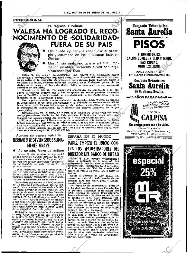 ABC SEVILLA 20-01-1981 página 23