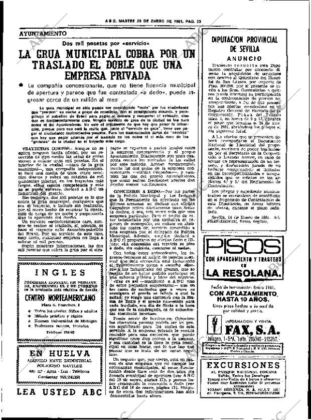 ABC SEVILLA 20-01-1981 página 35