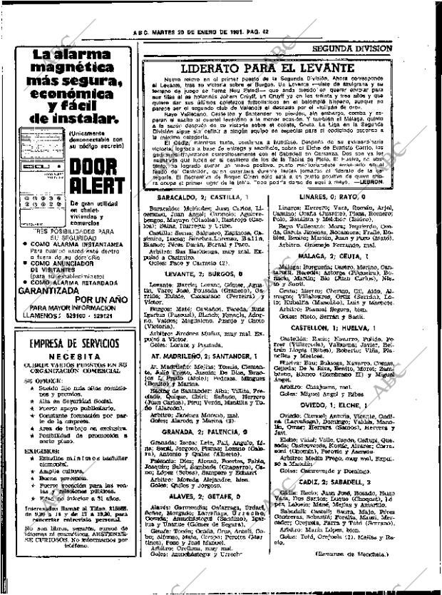 ABC SEVILLA 20-01-1981 página 54