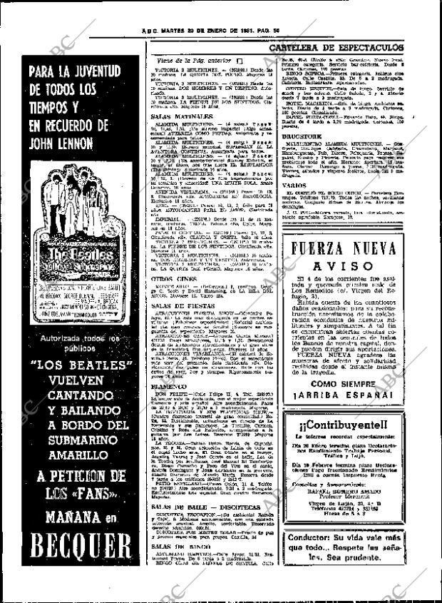 ABC SEVILLA 20-01-1981 página 62