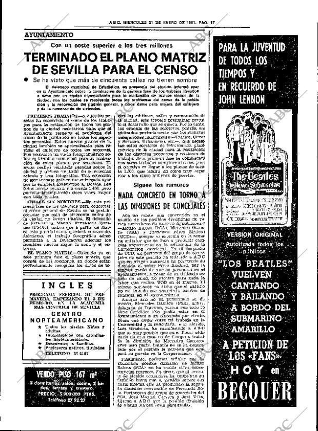 ABC SEVILLA 21-01-1981 página 25