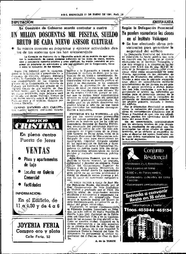 ABC SEVILLA 21-01-1981 página 26