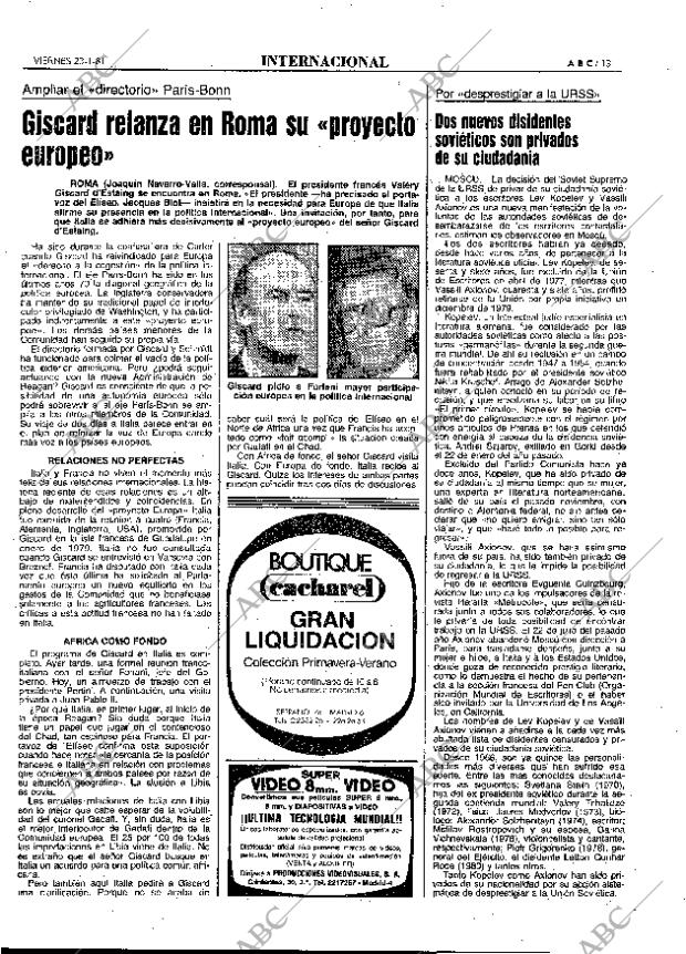 ABC MADRID 23-01-1981 página 21