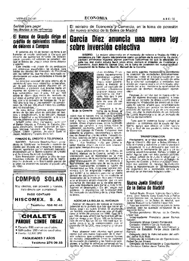 ABC MADRID 23-01-1981 página 43
