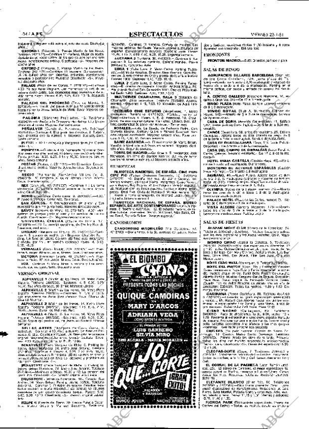 ABC MADRID 23-01-1981 página 62