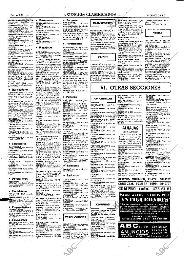 ABC MADRID 23-01-1981 página 74