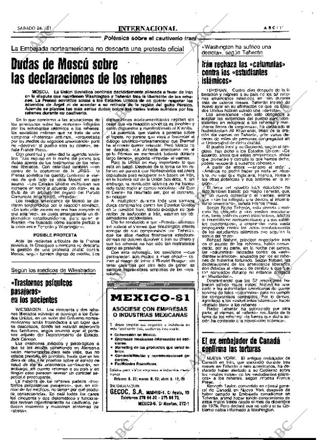 ABC MADRID 24-01-1981 página 19