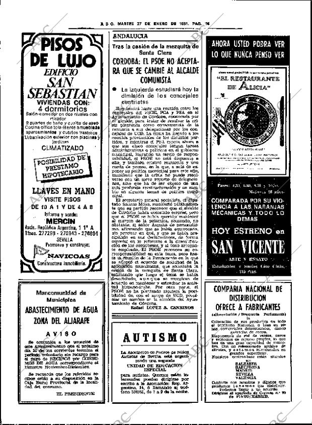 ABC SEVILLA 27-01-1981 página 26