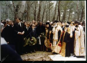 En la imagen, se distinguen, el Rey Constantino de Grecia, la Reina Sofía , el...