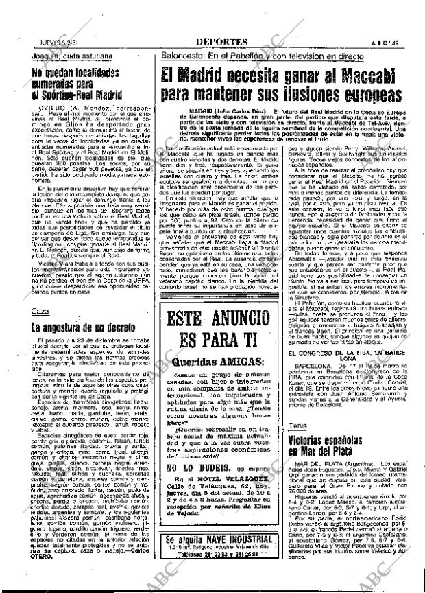 ABC MADRID 05-02-1981 página 57