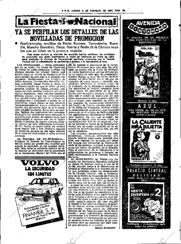 ABC SEVILLA 05-02-1981 página 41