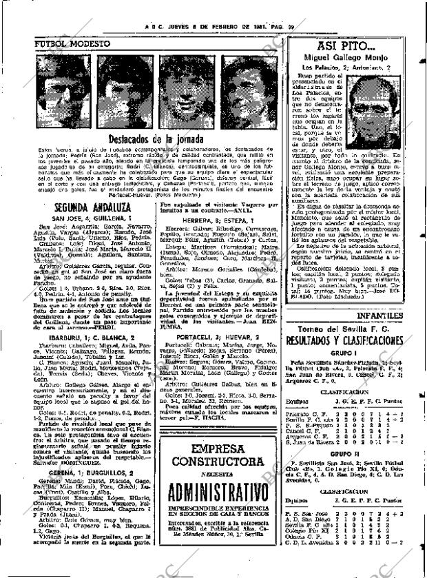 ABC SEVILLA 05-02-1981 página 45