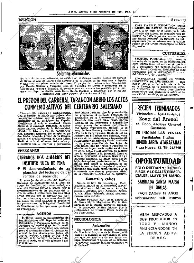 ABC SEVILLA 05-02-1981 página 47