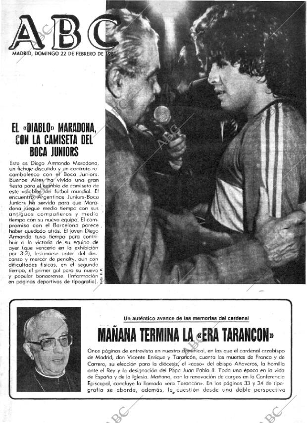 ABC MADRID 22-02-1981 página 1