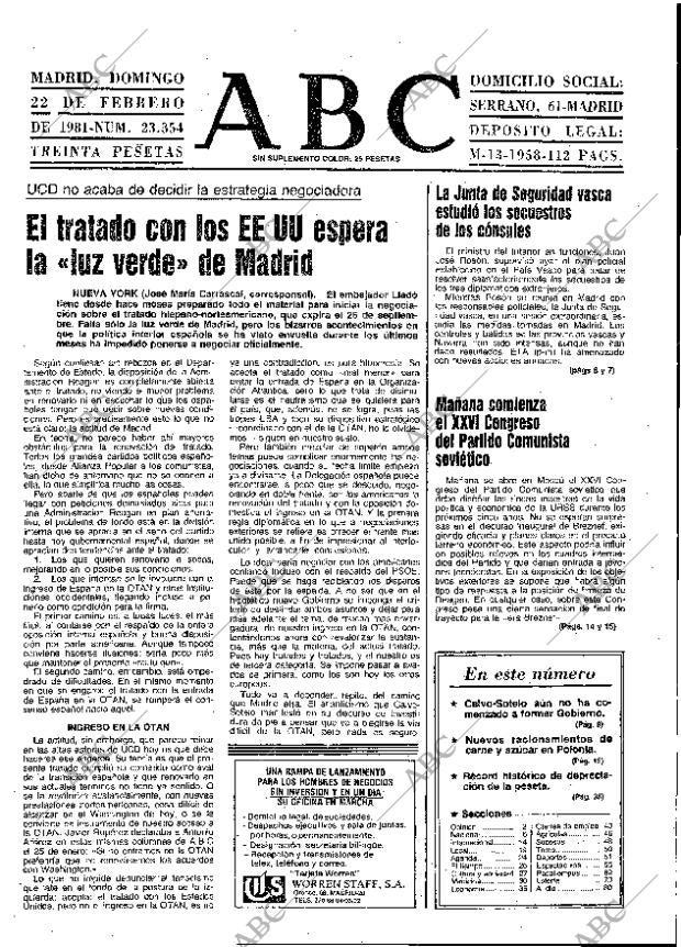 ABC MADRID 22-02-1981 página 17