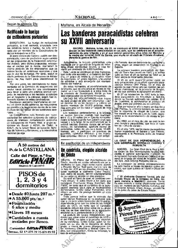 ABC MADRID 22-02-1981 página 27