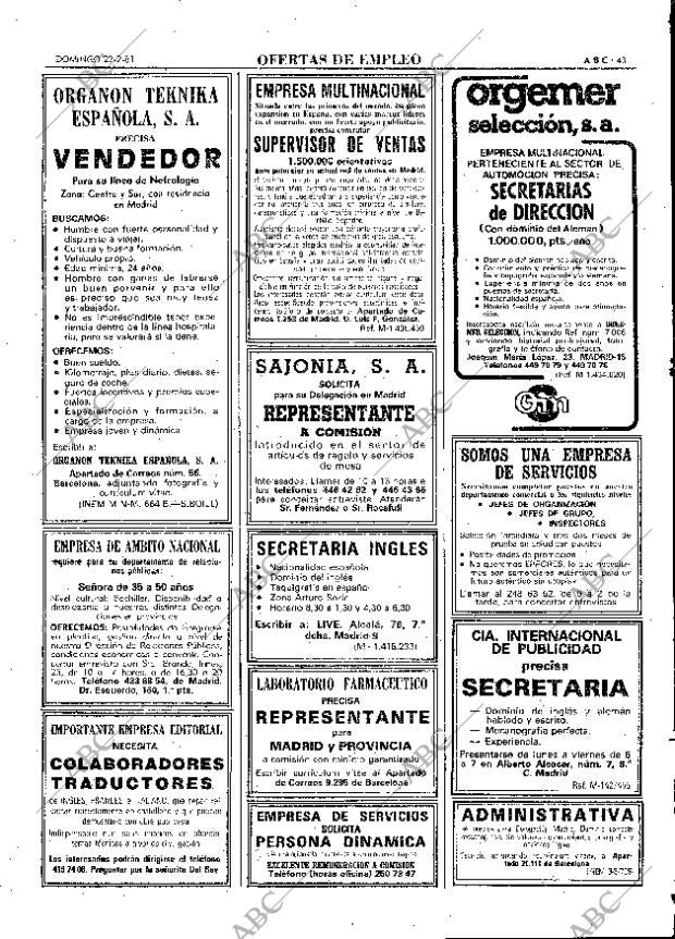 ABC MADRID 22-02-1981 página 59