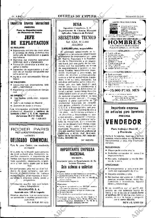 ABC MADRID 22-02-1981 página 60