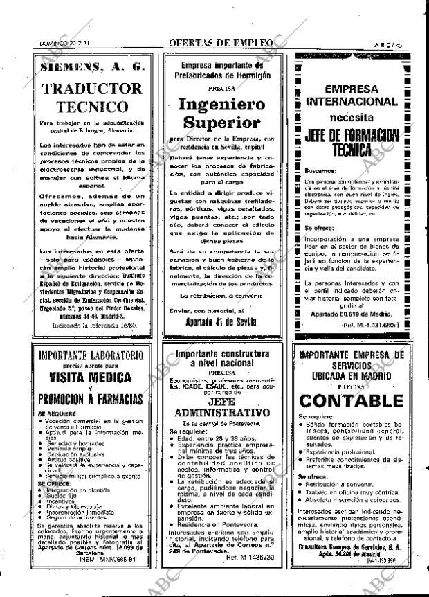 ABC MADRID 22-02-1981 página 61