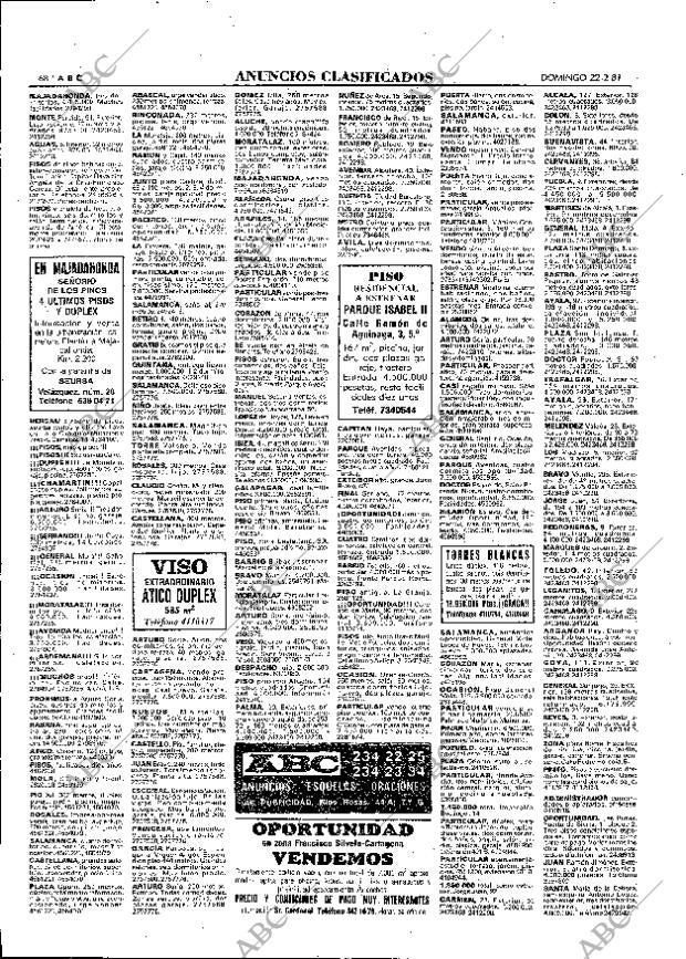 ABC MADRID 22-02-1981 página 84