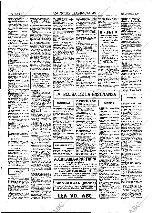 ABC MADRID 22-02-1981 página 88