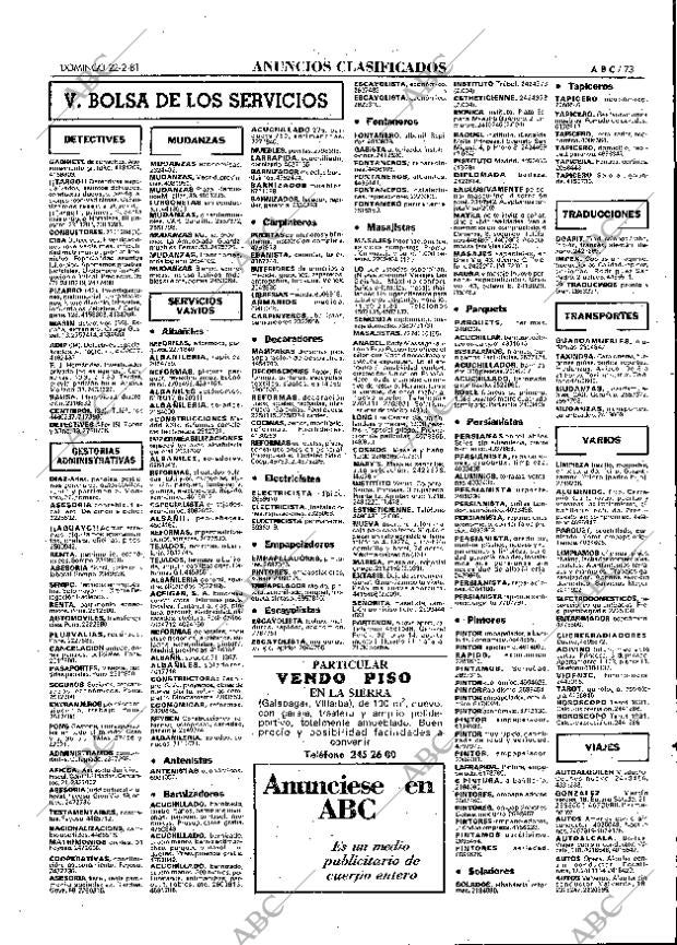 ABC MADRID 22-02-1981 página 89