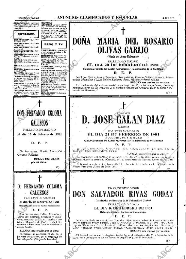 ABC MADRID 22-02-1981 página 91