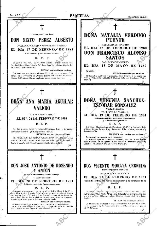 ABC MADRID 22-02-1981 página 92