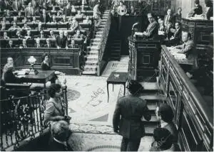 El Teniente General D. Manuel Gutiérrez Mellado, Vicepresidente Primero del...