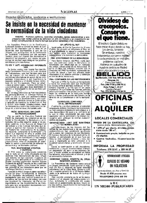 ABC MADRID 24-02-1981 página 23