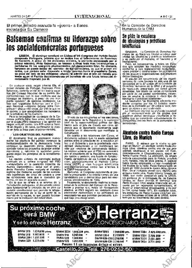 ABC MADRID 24-02-1981 página 33